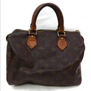 Authentic Louis Vuitton Monogram Speedy 25 Bag